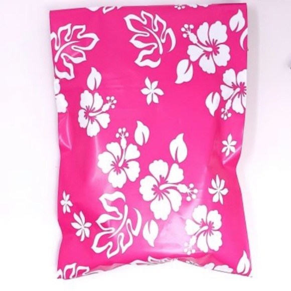 25 6X9 Pink Hawaiian Poly Mailers PRICE IS FIRM WEEKEND SALE - Picture 4 of 5